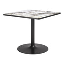  Zuo Caliza 704217 Dining Table - Gray/Black IMAGE 2