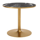  Zuo Batu 704216 Dining Table - Black/Gold IMAGE 1