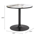  Zuo Batu 704215 Dining Table - Gray/Black IMAGE 5