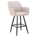  Zuo Sieve 704214 Swivel Barstool - Beige IMAGE 1