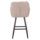  Zuo Sieve 704214 Swivel Barstool - Beige IMAGE 2