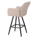  Zuo Sieve 704214 Swivel Barstool - Beige IMAGE 5