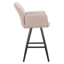  Zuo Sieve 704214 Swivel Barstool - Beige IMAGE 7
