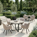  Zuo Sieve 704213 Set of 2 Swivel Dining Chair - Beige IMAGE 4