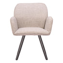 Zuo Sieve 704213 Set of 2 Swivel Dining Chair - Beige IMAGE 8