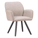  Zuo Sieve 704213 Set of 2 Swivel Dining Chair - Beige IMAGE 9