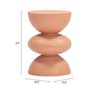  Zuo Tressa 704209 Side Table - Terracotta IMAGE 8