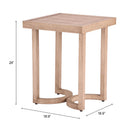  Zuo Leto 704206 Side Table - Brown IMAGE 8