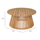  Zuo Zahara 704181 Coffee Table - Natural IMAGE 7