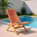  Zuo Rova 704178 Lounge Chair - Terracotta IMAGE 11