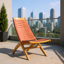  Zuo Rova 704178 Lounge Chair - Terracotta IMAGE 4