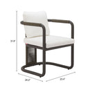  Zuo Ciel 704177 Set of 2 Dining Chair - Ivory IMAGE 11