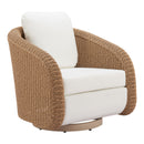  Zuo Solara 704176 Swivel Chair - Ivory IMAGE 1