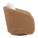  Zuo Solara 704176 Swivel Chair - Ivory IMAGE 4