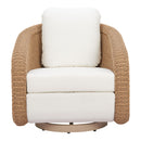  Zuo Solara 704176 Swivel Chair - Ivory IMAGE 6