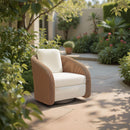  Zuo Solara 704176 Swivel Chair - Ivory IMAGE 9
