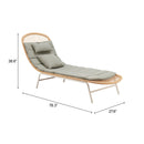  Zuo Skim 704175 Chaise Lounge - Multicolor IMAGE 12