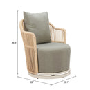  Zuo Lanai 704174 Swivel Chair - Multicolor IMAGE 11