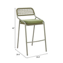  Zuo Rio 704169 Set of 2 Barstool - Green IMAGE 11