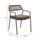 Zuo Rio 704168 Set of 2 Dining Chair - Brown IMAGE 10