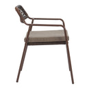  Zuo Rio 704168 Set of 2 Dining Chair - Brown IMAGE 3