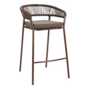  Zuo Skye 704166 Set of 2 Barstool - Brown IMAGE 1