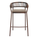  Zuo Skye 704166 Set of 2 Barstool - Brown IMAGE 7