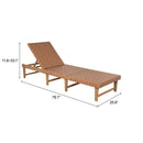  Zuo Breath 704162 Chaise Lounge - Brown IMAGE 11