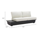  Zuo Tien 704159 LHF Loveseat - Beige IMAGE 13