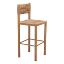  Zuo Iska 704158 Set of 2 Barstool - Natural IMAGE 1