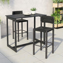  Zuo Iska 704157 Set of 2 Barstool - Black IMAGE 10