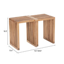  Zuo Riviera 704155 Set of 2 Extendable Stool - Natural IMAGE 10