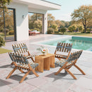  Zuo Riviera 704155 Set of 2 Extendable Stool - Natural IMAGE 9