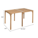  Zuo Riviera 704154 Extendable Dining Table - Natural IMAGE 10