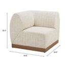  Zuo Christy 704147 Corner Chair - Beige IMAGE 16
