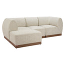  Zuo Christy 704146 Armless Chair - Beige IMAGE 12