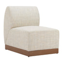  Zuo Christy 704146 Armless Chair - Beige IMAGE 2