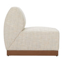  Zuo Christy 704146 Armless Chair - Beige IMAGE 3