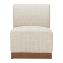 Zuo Christy 704146 Armless Chair - Beige IMAGE 5