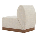  Zuo Christy 704146 Armless Chair - Beige IMAGE 8