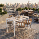  Zuo Safal 704143 Swivel Barstool - Multicolor IMAGE 12