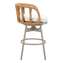  Zuo Safal 704143 Swivel Barstool - Multicolor IMAGE 4