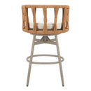  Zuo Safal 704143 Swivel Barstool - Multicolor IMAGE 9