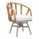  Zuo Safal 704142 Swivel Dining Chair - Multicolor IMAGE 1