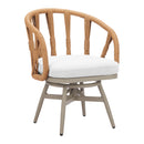  Zuo Safal 704142 Swivel Dining Chair - Multicolor IMAGE 5