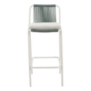  Zuo Luft 704140 Set of 2 Barstool - White/Green IMAGE 10