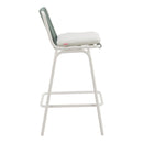  Zuo Luft 704140 Set of 2 Barstool - White/Green IMAGE 8
