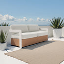  Zuo Gelo 704135 Sofa - White/Brown IMAGE 11