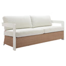 Zuo Gelo 704135 Sofa - White/Brown IMAGE 1