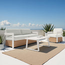  Zuo Gelo 704135 Sofa - White/Brown IMAGE 3